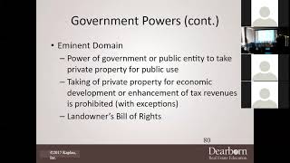 Real Estate Principles I - Chapter 10 Lecture (Part I)