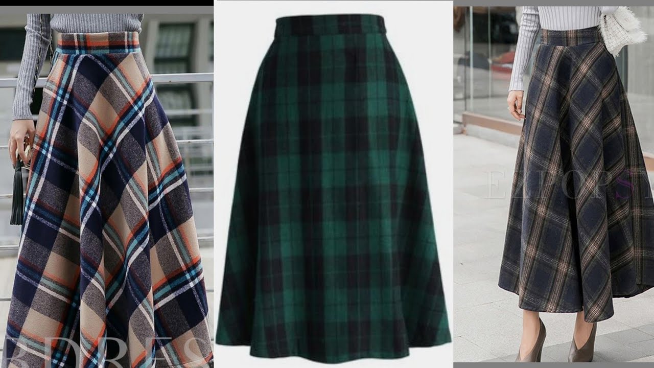 جيب نصف كلوش ✨مع طريقة تركيب السحاب لفصل الشتاء🌧