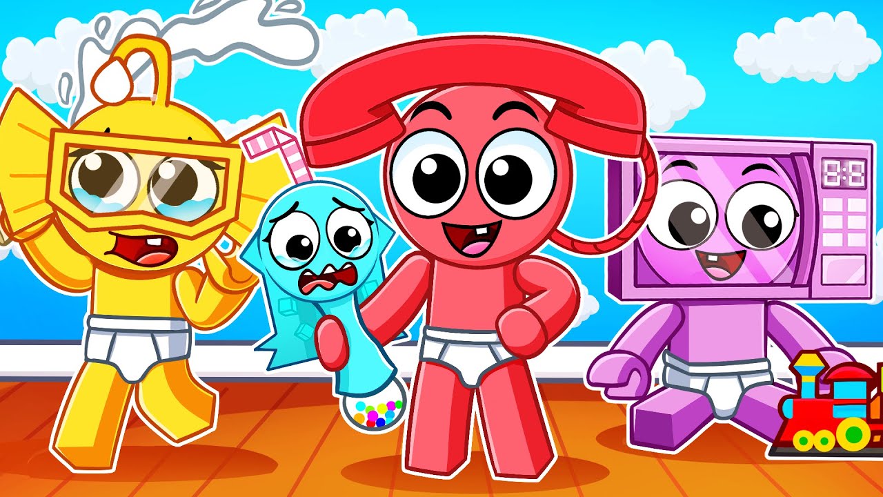 Having a SPRUNKI OC BABY FAMILY in Roblox!