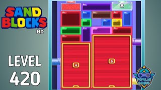 Sand Blocks: Drop Puzzle Level 420: Gameplay Solution