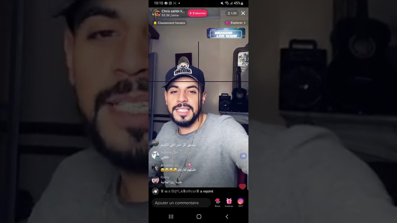 chris sahbi live تموت بالضحك 🤣🤣