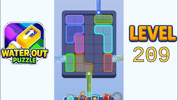 Water Out Puzzle Level 209 Walkthrough Solution