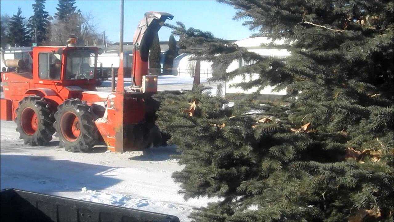 Two Stage Road Snow blower clearing the Street YouTube