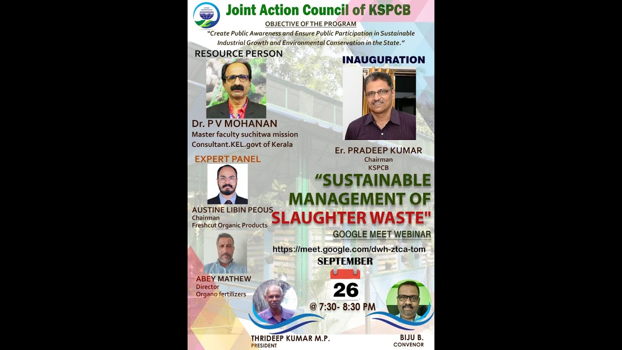 Sustainable waste management of slaughterhouse  (Q& A session)