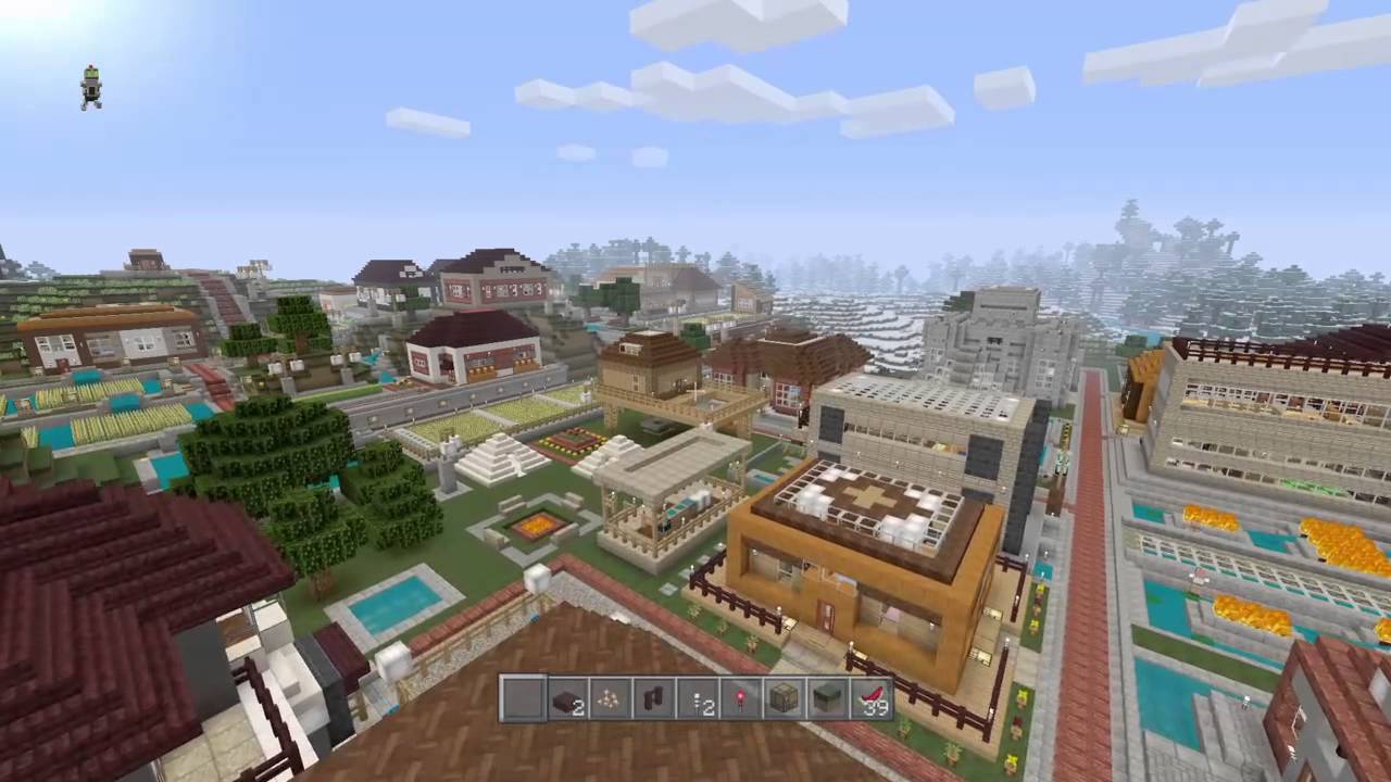 マインクラフト クリエイティブで街作り Minecraft Creative Youtube