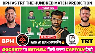 BPH vs TRT Dream11 Team, BPH vs TRT Dream11 Prediction, Birmingham Phoenix vs Trent Rockets The 100 screenshot 1