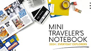 Everyday Explorers | Mini Traveler's Notebook Layout March 2024