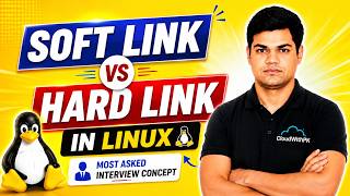 Series Part 2/100 | 👉 Soft Link vs Hard Link in Linux | Most Asked Interview Question 🔥 screenshot 1