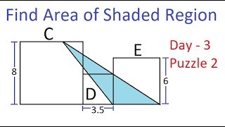 Solution to Puzzle 2 of Day 3 | Area of complicated figure | Mental Ability | Mensuration