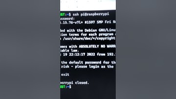 Using “ssh” to Control Your Raspberry Pi and Using “exit” to Return to the Root #robotics