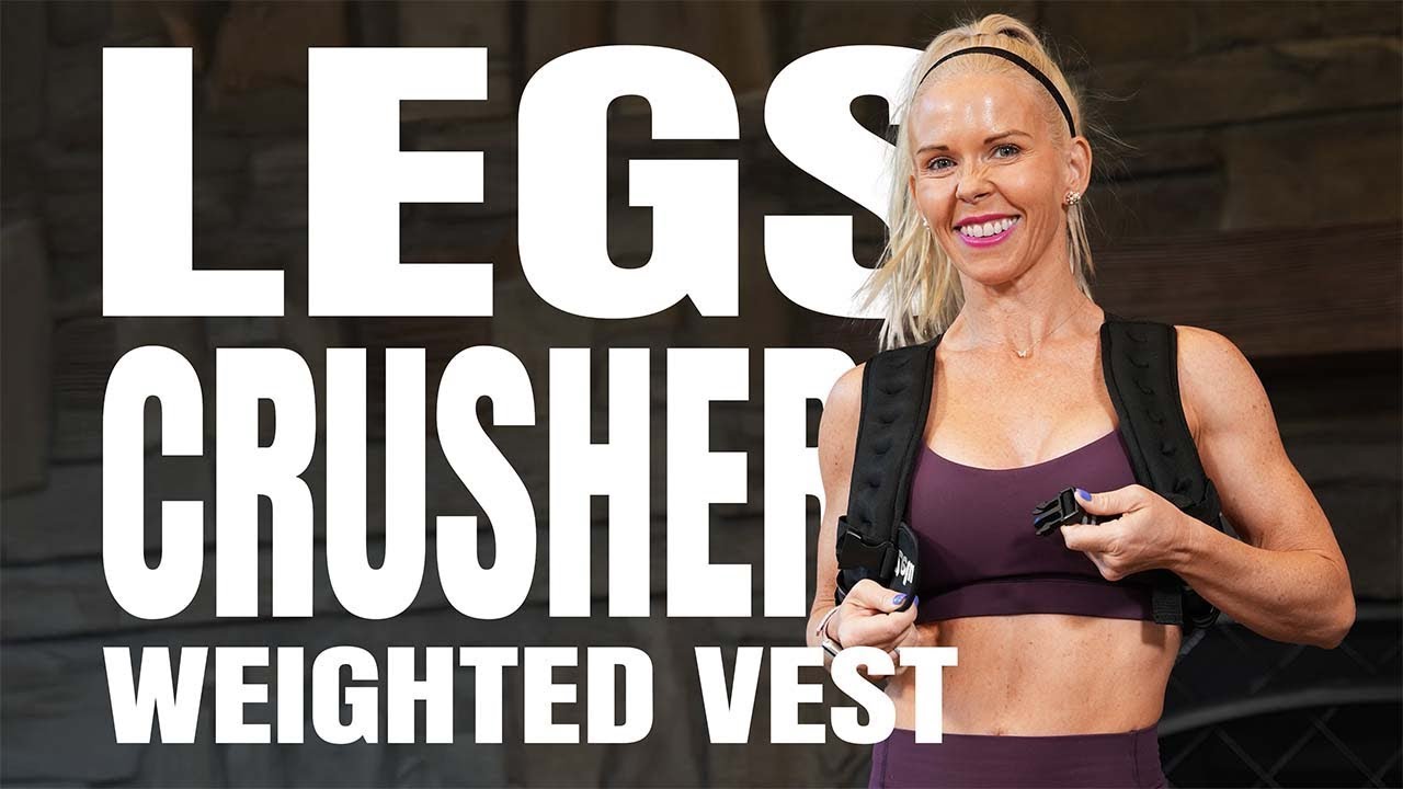 10 MIN WEIGHTED VEST LOWER BODY STRENGTH WORKOUT All Standing No Cardio 