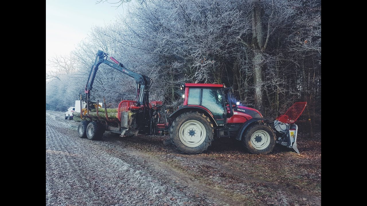 Valtra N101, Tajfun Joy 400, Rückewagen, Stihl Motorsäge und Bagger - Forstunternehmen Widiner