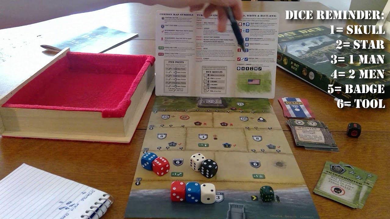 D Day Dice 2nd Edition Playthrough Video By Boardgames Bourbon YouTube