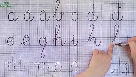 Dạy bé tập tô, tập viết 29 chữ cái tiếng việt chuẩn | Học bảng chữ cái - EDU Mầm Non