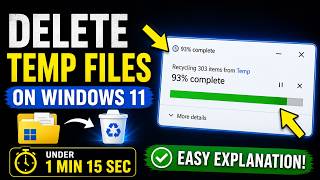 How to Remove Temp Files in Windows 11 | Clear Cache &amp; Junk Files Fast