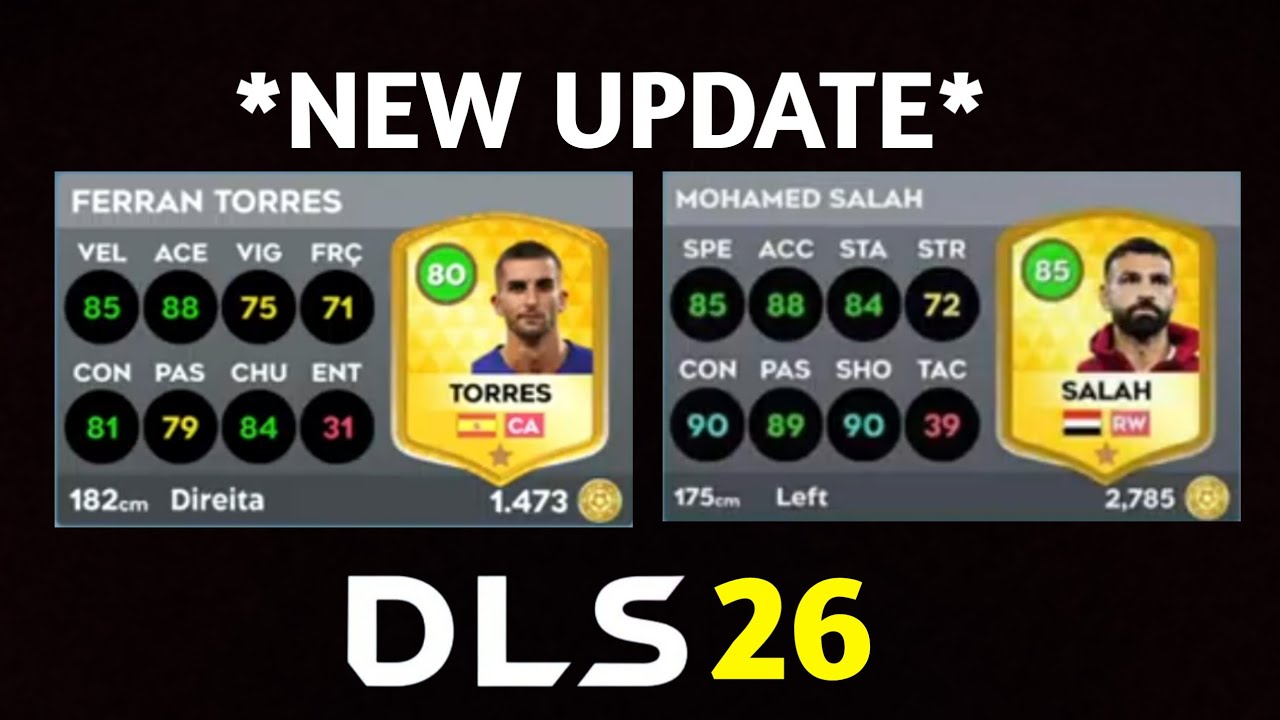 DLS 26 | OFFICIAL! NEW UPDATE PLAYERS RATING REFRESH IN DLS 26! - YouTube