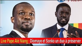 Live Pape Alé Niang : Diomaye et Sonko un duo à préserver image