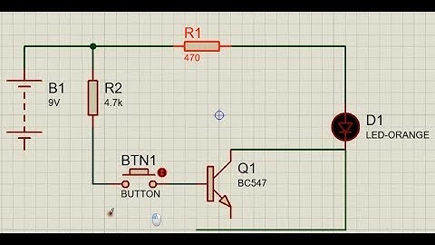 Circuito con transistor y led proteus switch