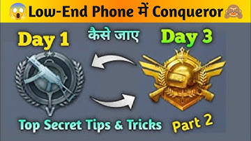 [ SEASON 15 ] HOW TO GET CONQUEROR IN JUST 2 DAYS | PUBG MOBILE LITE RANK PUSH BEST TIPS AND TRICKS