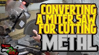 Converting a 18v Miter saw into a Metal Cutter  Easy as a blade? |  Tenryu SteelPro Stabilizer