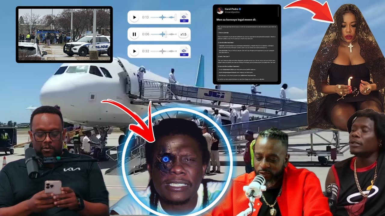 DEPÒTASYON BLAZE ONE NAN YON TRAVAY USA ,CAREL PRAN LAJISTIS POU DARLINE FANTOM DI MIZIK PA BAY.....