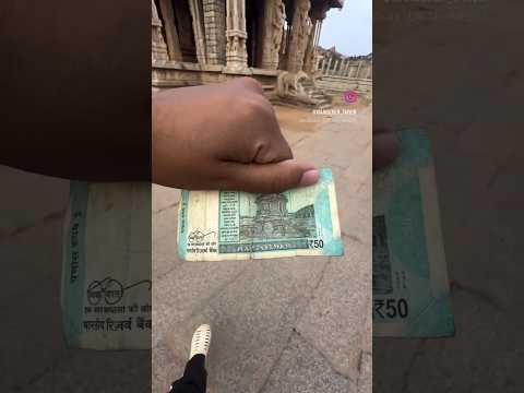 50₹ Note Picture 🖼️ Vijay Vitthal Palace Hampi #shorts #trending #viral