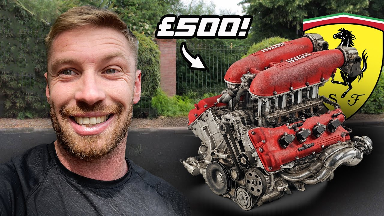 STRIPPING DOWN MY CHEAP BROKEN FERRARI ENGINE!