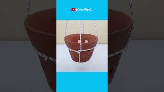 Hanging Pot With Rope|The World’s MOST Practical Knots You must know!!! #hometricks #tieknot