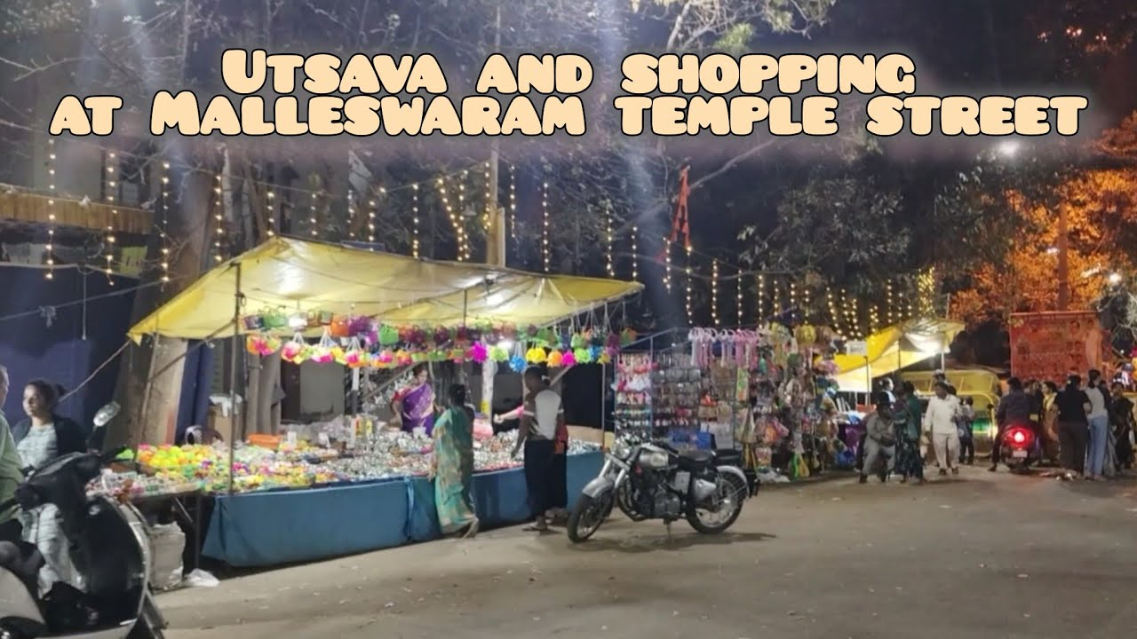 Rathotsava and shopping at Malleswaram temple street