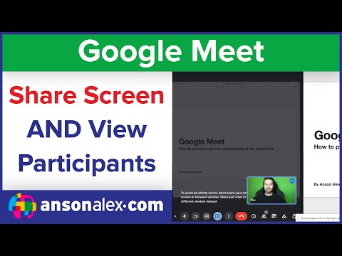 How to Share Screen and View Participants in Google Meet