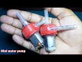How to make Water Pump with dc motor | Mini water pump | Fountain pump