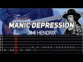 Jimi Hendrix - Manic Depression (Guitar lesson with TAB)