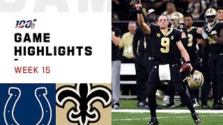 Colts vs. Saints Week 15 Highlights | NFL 2019