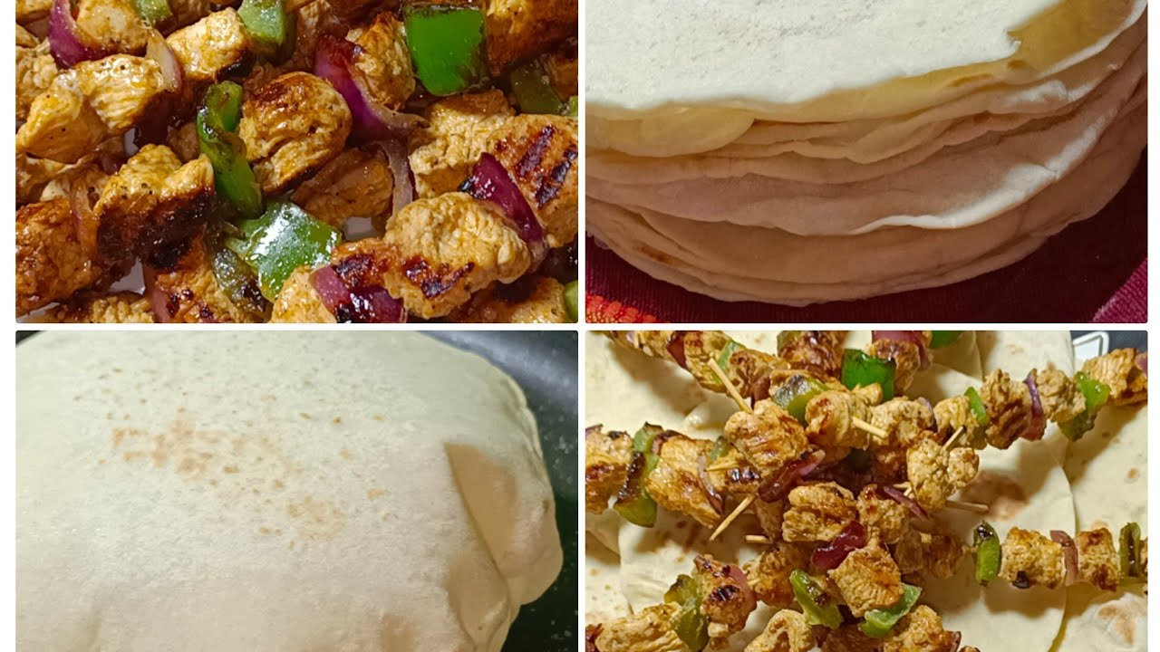 خبز🫓 المشاوي مع لي بروشات🍡🍢 بتتبيلة المطاعم