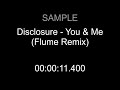 Sample disclosure  you  me flume remix