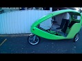 Velocab covered electric trike