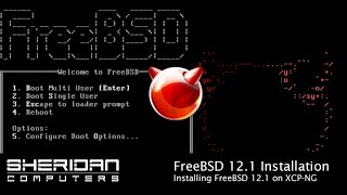 How to install FreeBSD 12.1-RELEASE | FreeBSD installation on XCP-NG