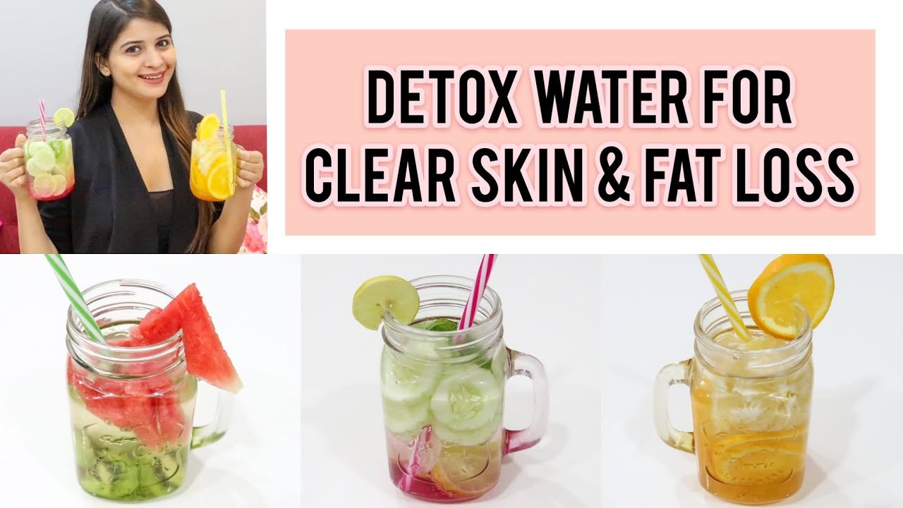 Detox water for clear skin & fat loss Infused water benefits 40
