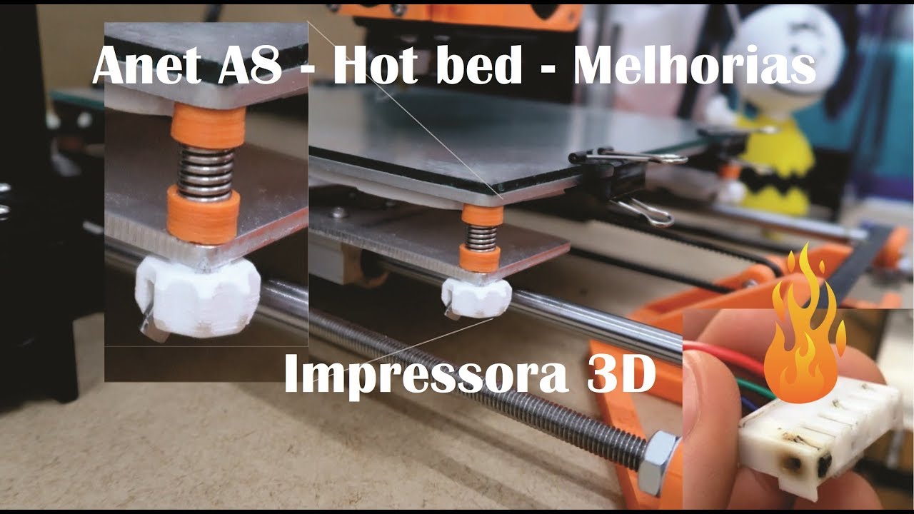 Anet A8: Hot bed melhorias. Confira!