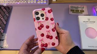 Velvet Caviar Sweet Cherry Iphone Case And Charm