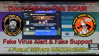 Don't Fall for this SCAM. Fake Virus Alert and Fake Microsoft Support