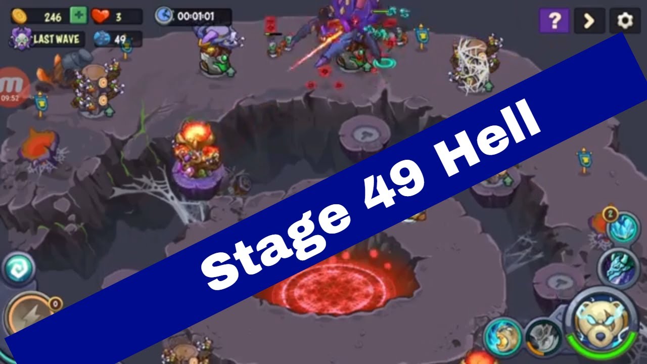 World 2 Stage 49 Hell Mode King of Defense TD | Level 49 King of Defense TD Hell | 3 Stars