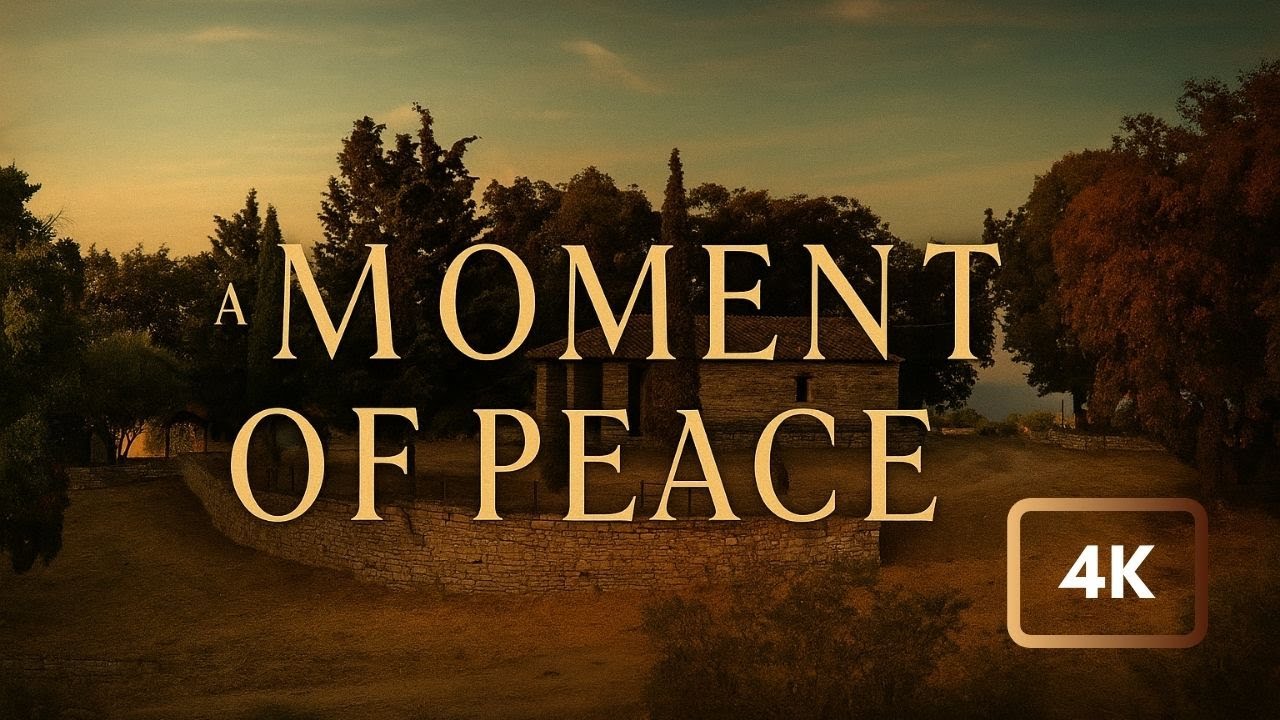 Закатная прогулка к часовне на холме в Ситонии, Греция | Спокойные звуки природы 4K