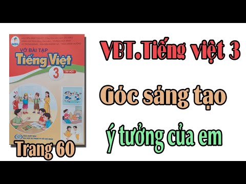 Video Vở bài tập tiếng việt lớp 3 sách cánh diều trang 60 |... - youtube