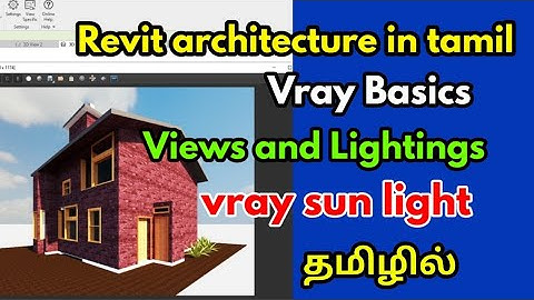 Revit architecture in tamil-Vray rendering in tamil-civil tamil