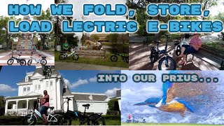 How We Fold, Store and Load Our Lectric E bikes in a PRIUS