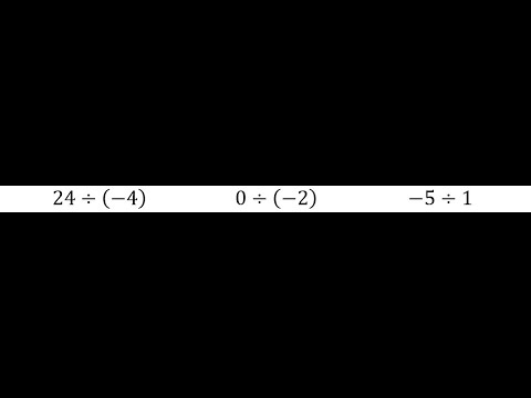 Dividing Integers | Positive and Negative Division Step-by-Step 11 ...