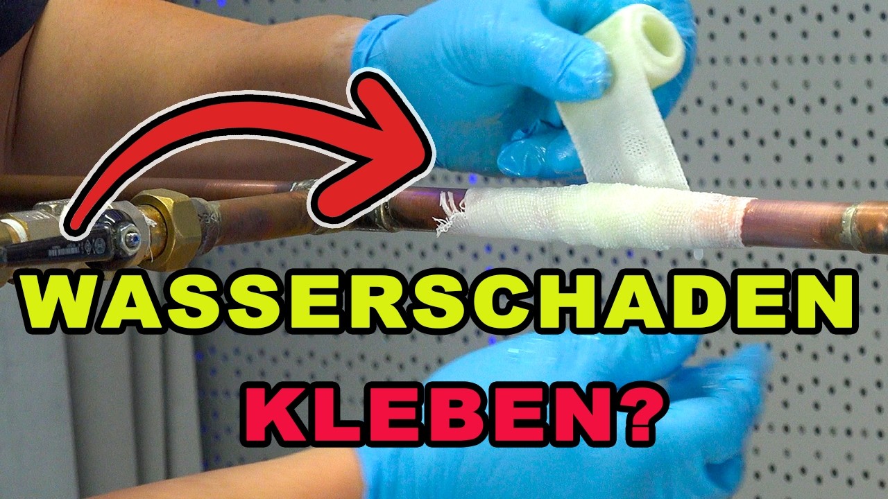 Wasserleitung geplatzt reparieren - Wasserrohrbruch selbst reparieren mit dem Weicon Pipe Repir Kit