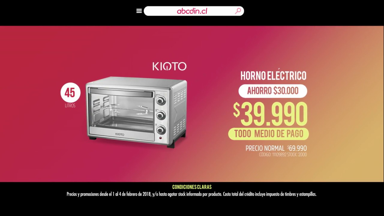 Horno Eléctrico Sindelen HE-300NG 30 Litros Negro | Abcdin.cl
