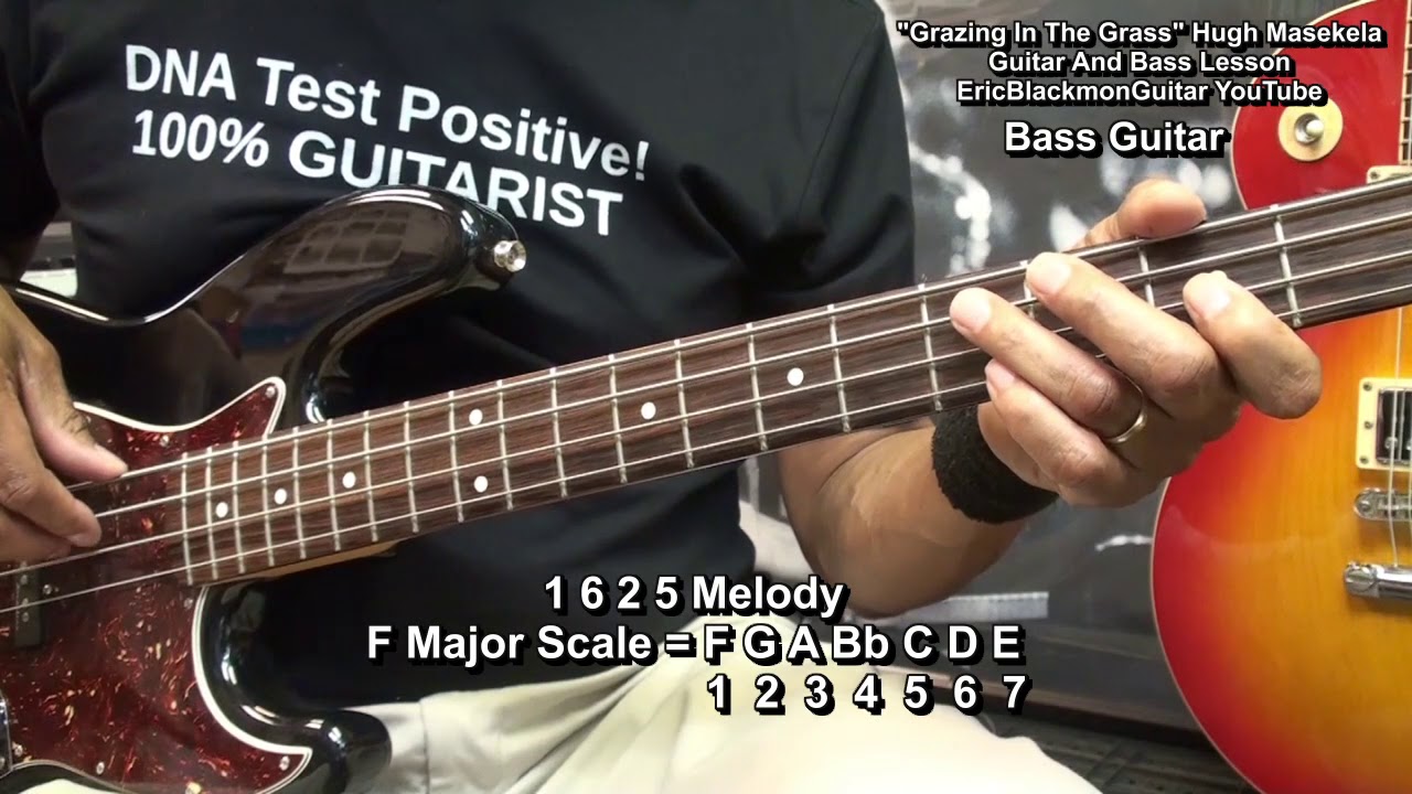 GRAZING IN THE GRASS Hugh Masekela Guitar And Bass Guitar Lesson